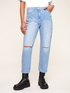 Mom-fit jeans with embroidery image number 0
