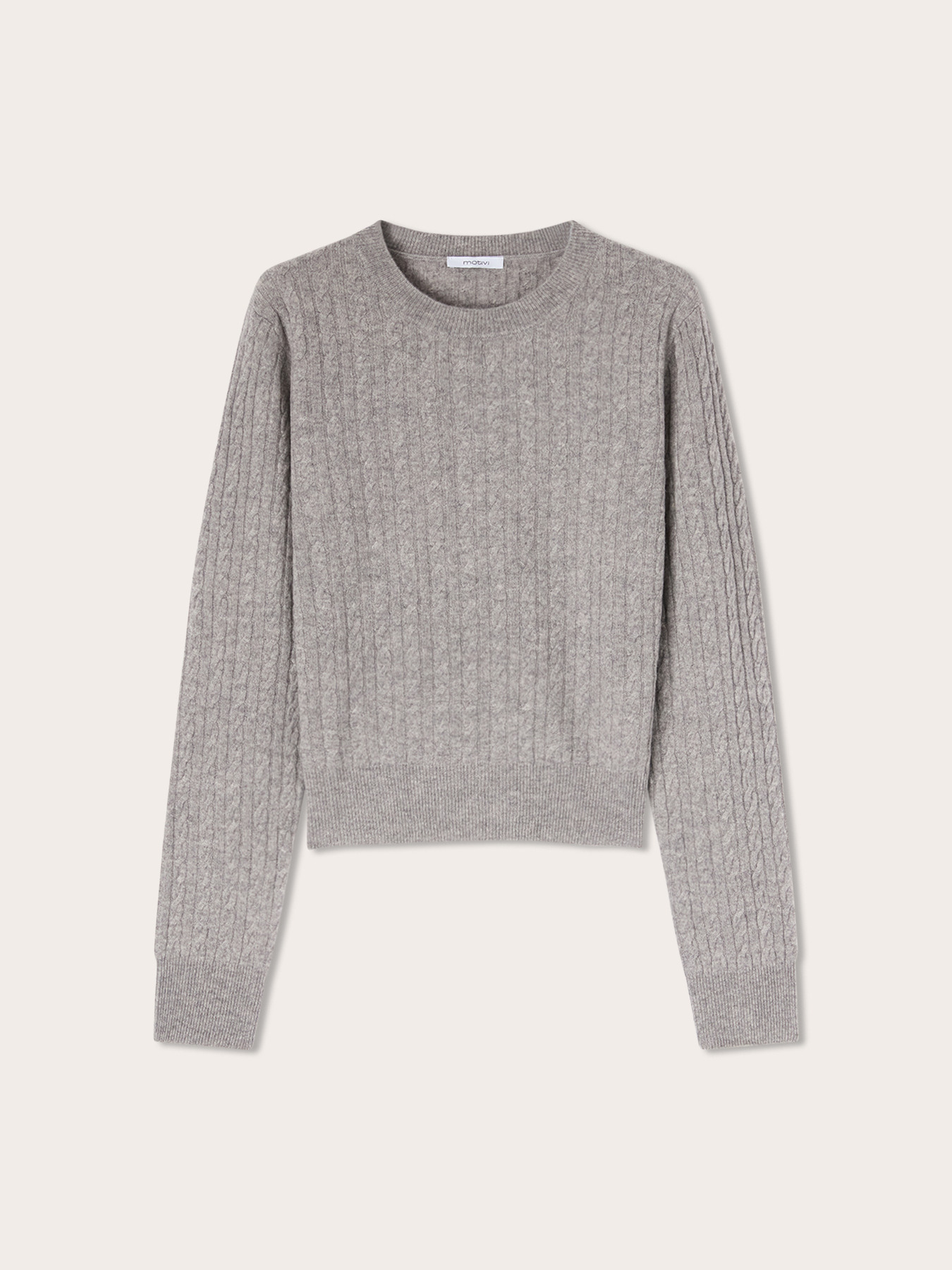 Cable-knit wool sweater image number 4