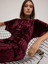 Pleated velvet kimono dress image number 2