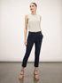 Linen-blend Capri trousers image number 3