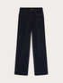 Jeans palazzo con strass all over image number 4