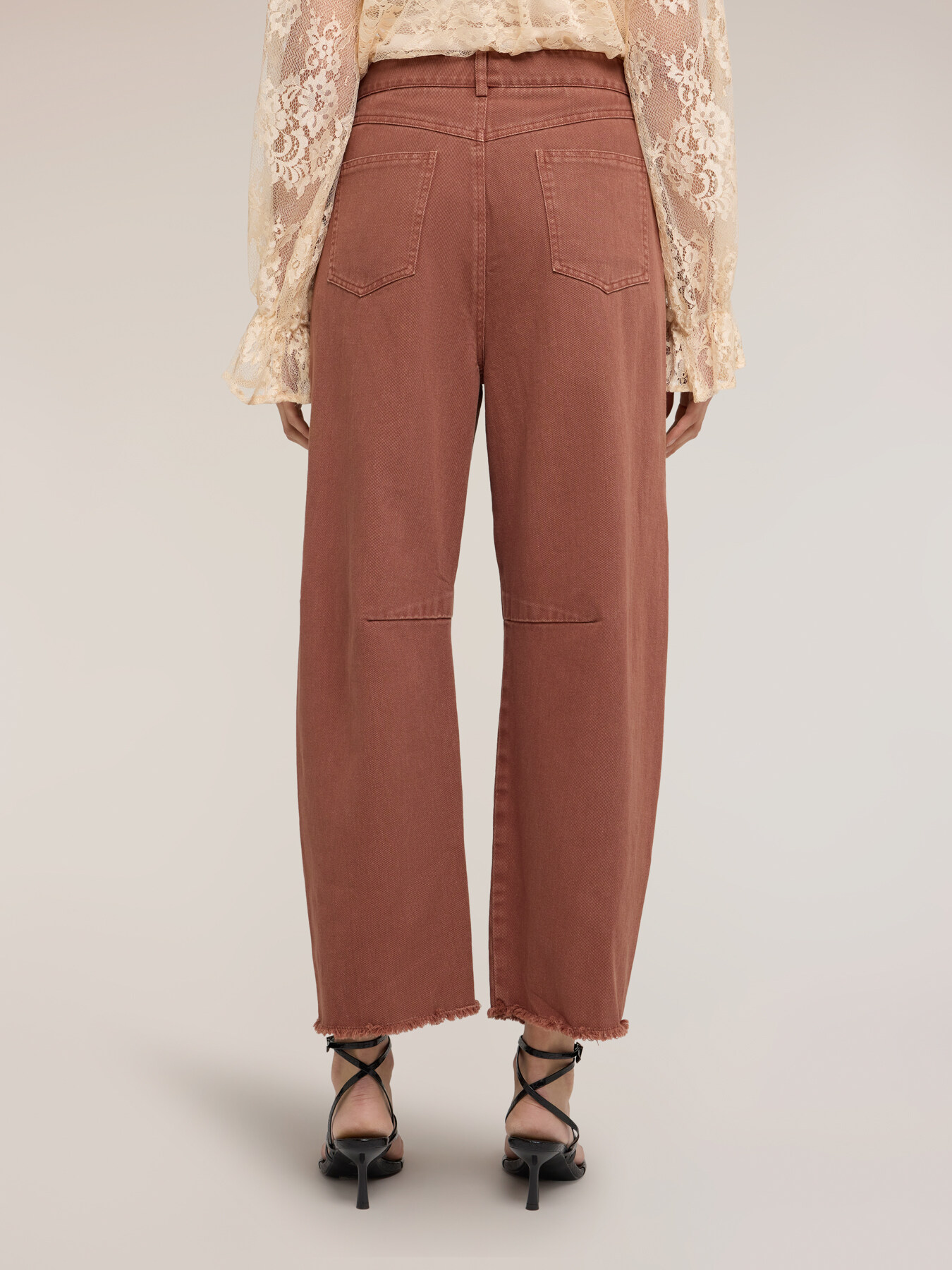 Balloon pants in cotton drill image number 1