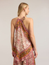 Satin top with paisley print image number 1
