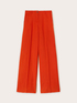 Pantaloni wide leg misto lino image number 3