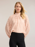 High-neck lace blouse image number 0