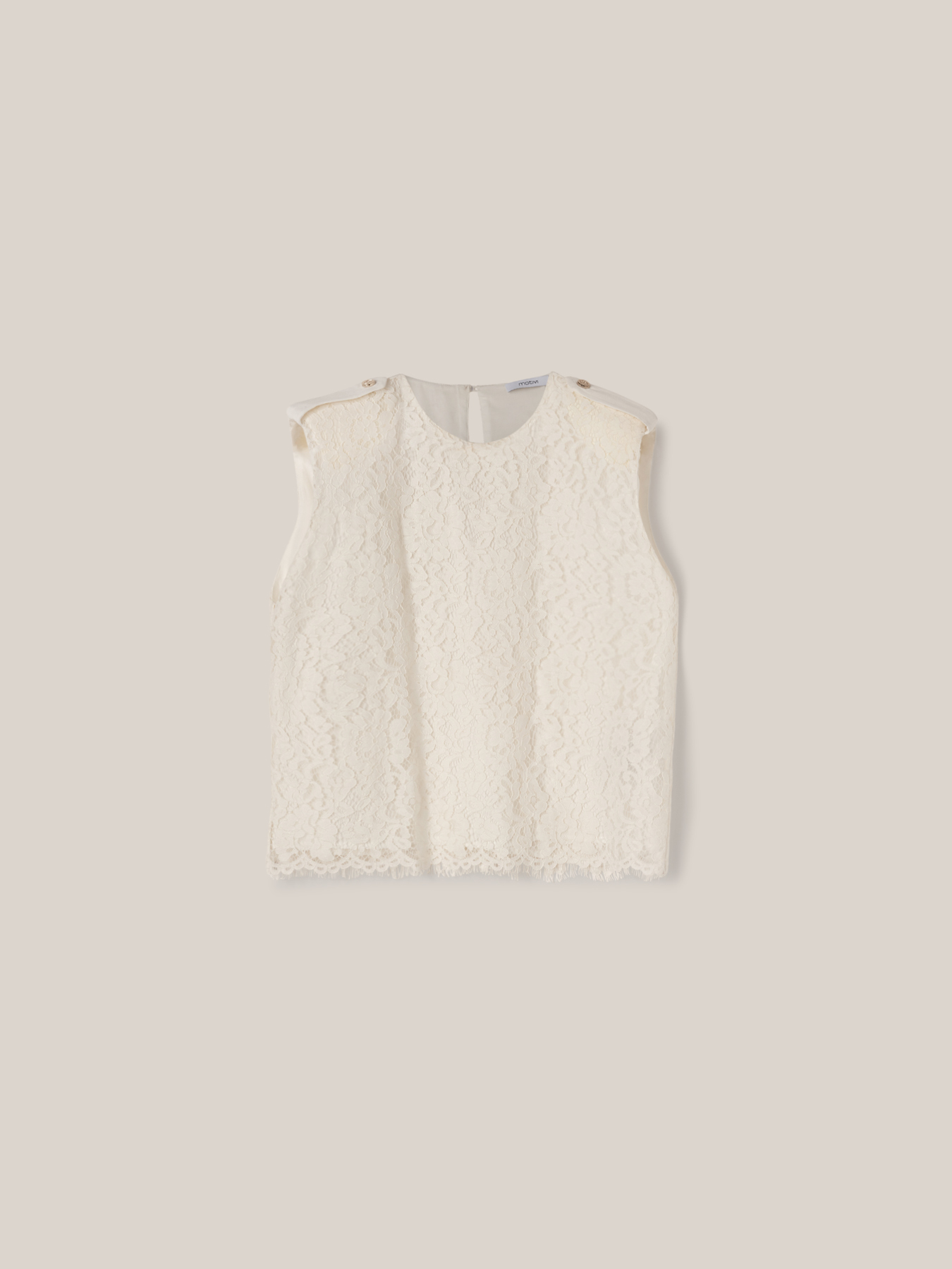 Top in pizzo macram&egrave; image number 3