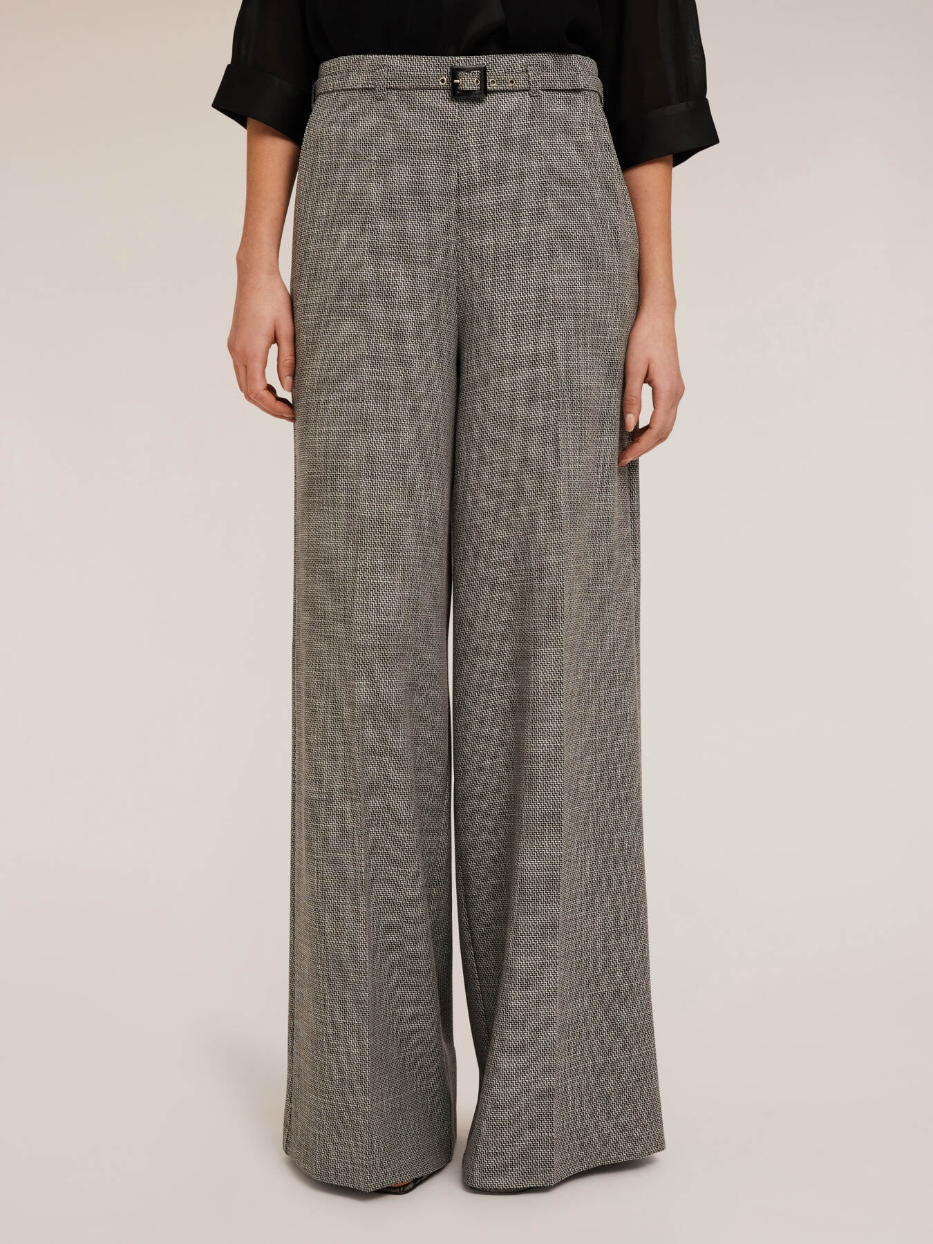 Pantaloni palazzo con cinturino image number 2