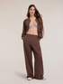 Pantalon palazzo avec bande lat&eacute;rale image number 0