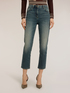 Jeans mum fit cu talie &icirc;naltă image number 2