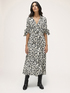 Flowing dress with animal print image number 1