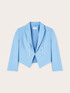 Crepe fabric Spencer suit jacket image number 5