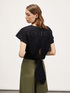 Broderie anglaise blouse with back bow image number 1