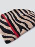 Animal-print beanie with contrasting trims image number 2