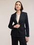 Structured jacket in pinstripe denim image number 0