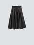 Leather effect midi skirt image number 3