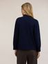 High-neck sweater in viscose blend with sequins image number 1