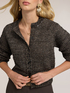 Lurex knit cardigan with jewel embellishments image number 3