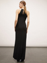 Vestido largo con abertura image number 2