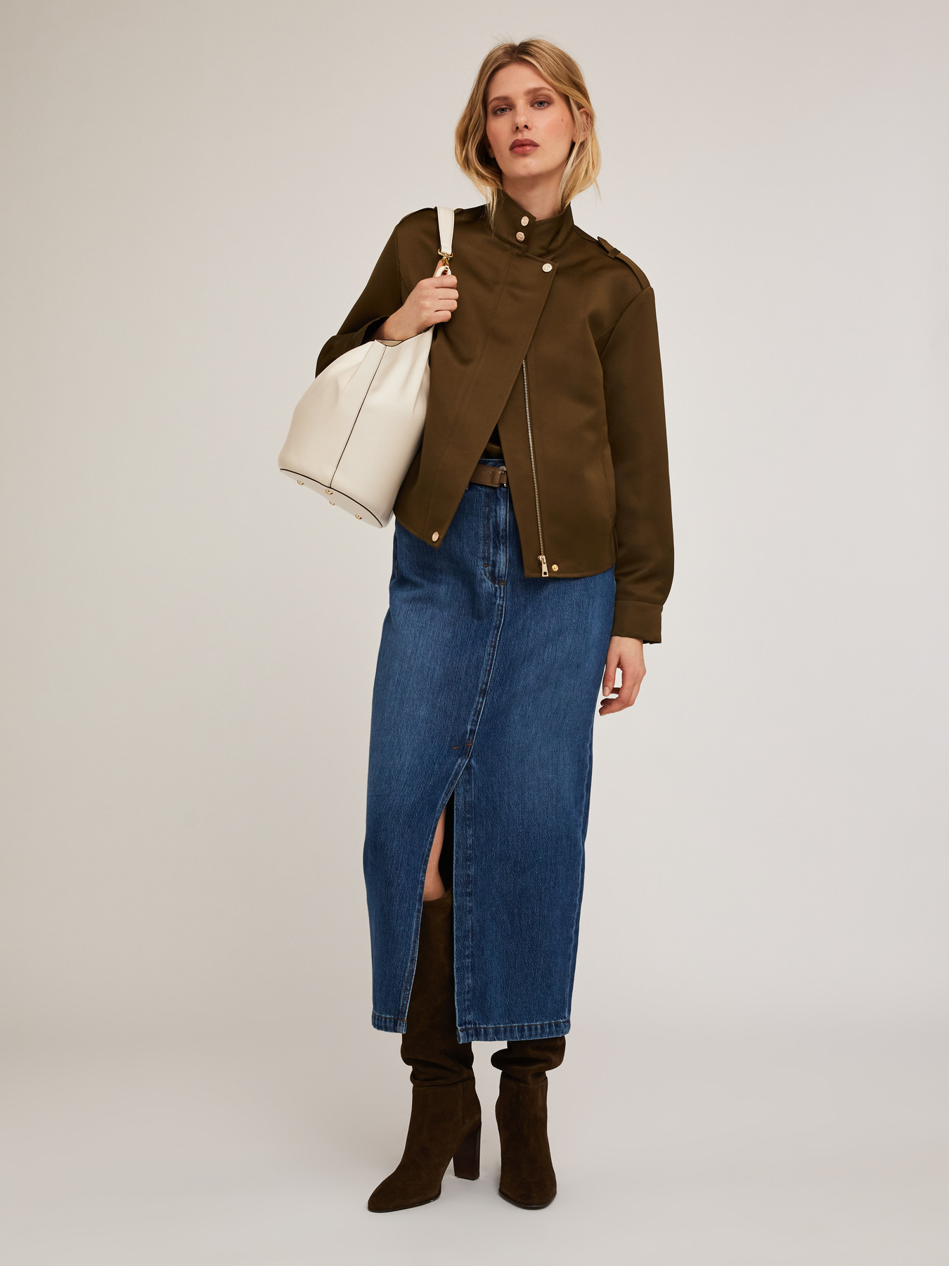 Satin bomber jacket image number 4