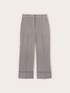 Gestreifte Cropped-Hose aus Baumwollmischung image number 4