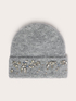 Wool-blend hat with rhinestones image number 1