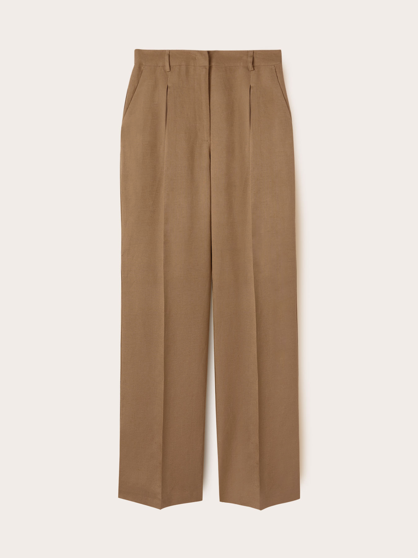 Pantaloni tip palazzo cu pliuri din viscoză și in image number 3