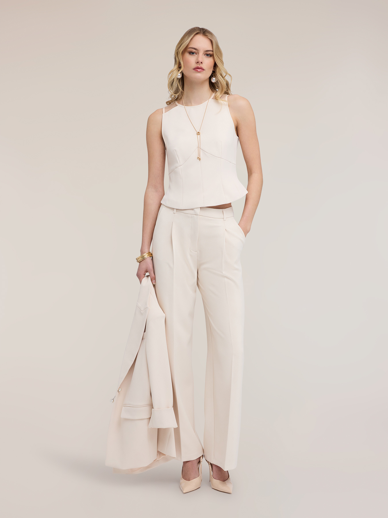 Top aus Cr&ecirc;pe mit T&uuml;ll-Eins&auml;tzen image number 3