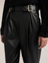 Carrot-fit pants with belt image number 3