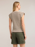 Striped ribbed jersey T-shirt image number 1