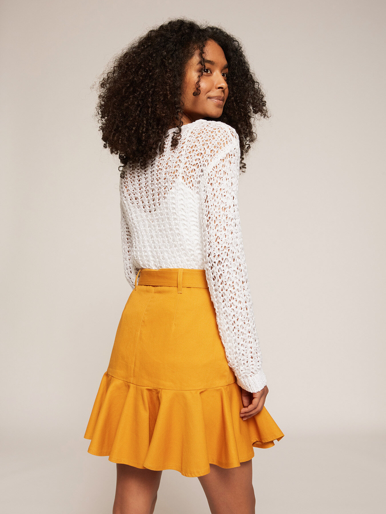 Pullover mit Lochmuster image number 1