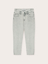 Gerade geschnittene Jeans mit geformtem Gürtel image number 3
