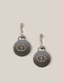 Double Love earrings with round pendant image number 0