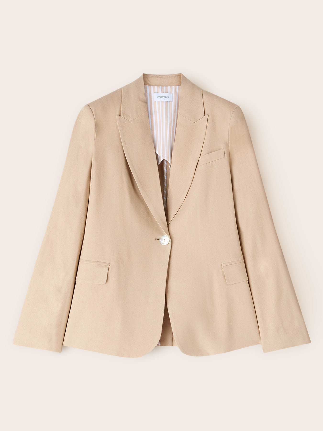 Blazer en m&eacute;lange de lin image number 4
