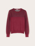 Viscose blend sweater with openwork details image number 4