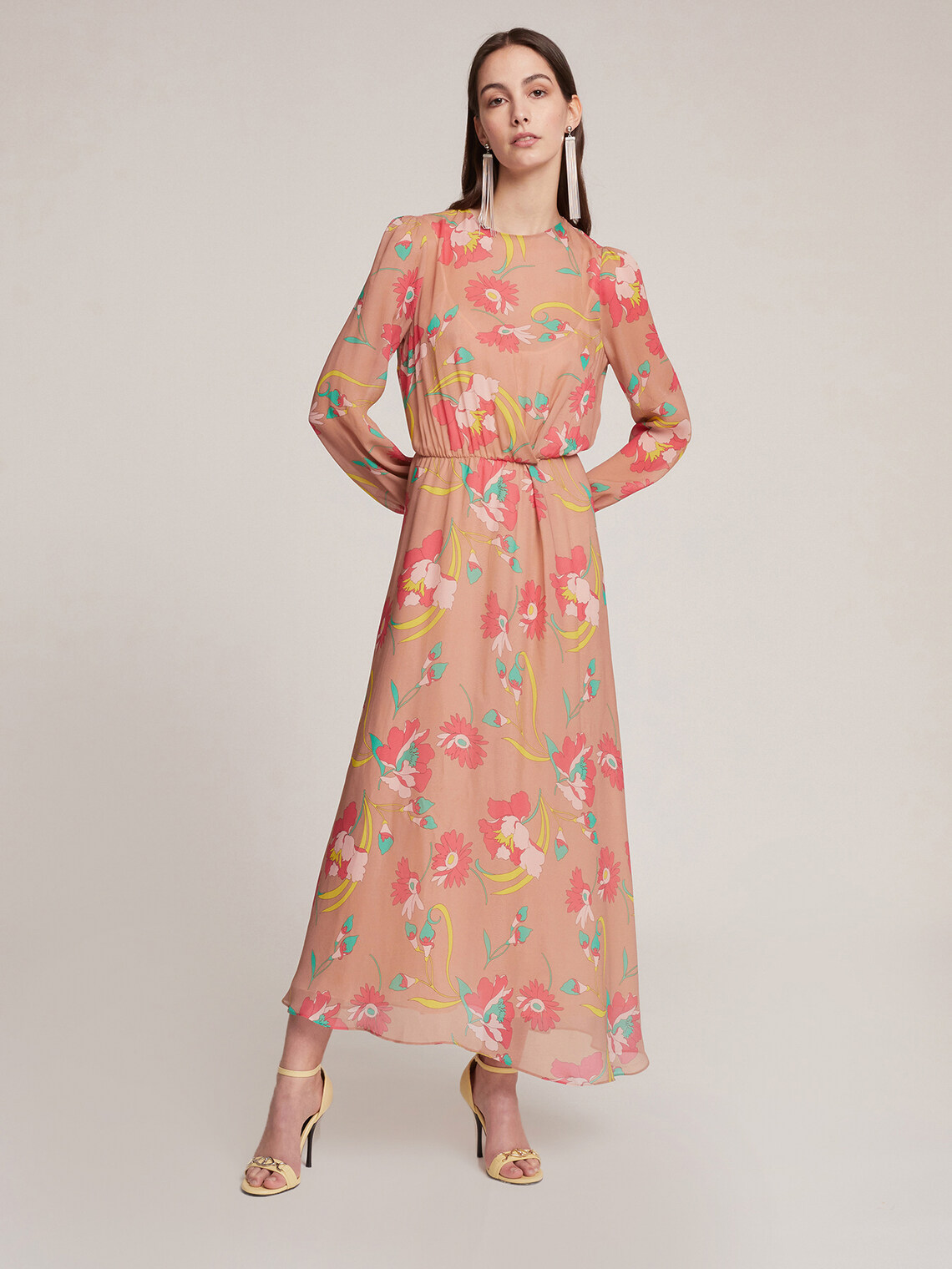 Vestito lungo fantasia floreale - Motivi.com