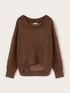 Maglia oversize traforata in mohair image number 4