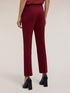 Pantaloni regular cu model de ochiuri image number 1