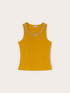 Top with rhinestones on the neckline image number 4