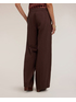 Pantalon palazzo en popeline avec pinces image number 1