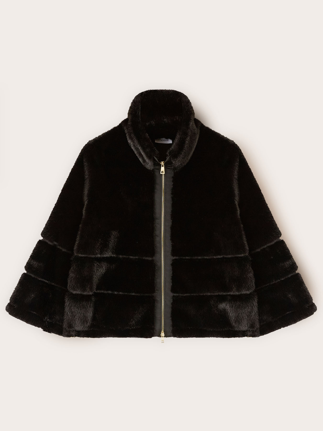 Jachetă cu efect teddy cu fermoar image number 4