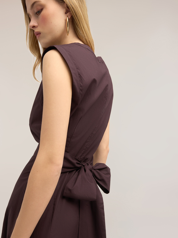 A-Linien-Kleid aus Popeline