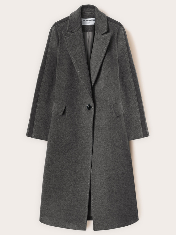 Manteau long en pure laine