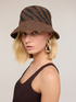 Bucket hat in woven straw image number 0