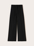 Wide-leg trousers in twill fabric image number 4