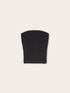 Top bustier in maglia a coste image number 3