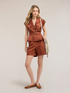 High-waisted cotton shorts image number 3