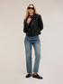 Bikerjacke mit Rei&szlig;verschluss und Schneidern&auml;hten image number 2