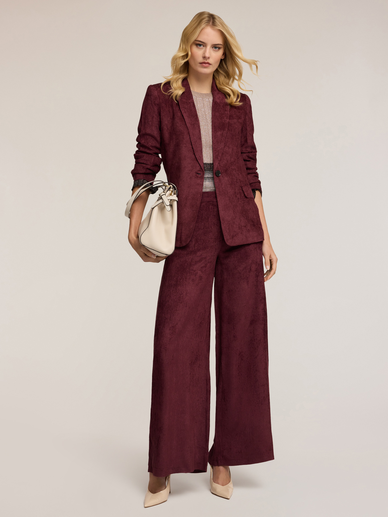Blazer in velluto a coste image number 0