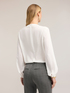 Cr&ecirc;pe de chine blouse with metal loop image number 1