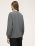 Milano knit fabric sweatshirt with button feature image number 1